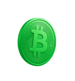 Floating card displaying crypto market analytics as a data visualisation